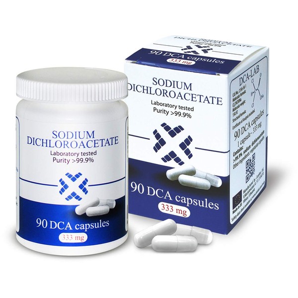 DCA - Sodium Dichloroacetate 333mg - Purity >99.9%, Made in