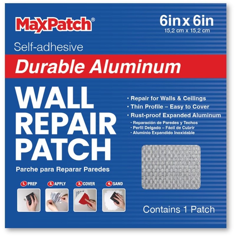MaxPatch® 6 in. x 6 in. Aluminum Self-Adhesive Wall Repair