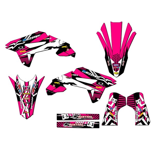 2023-2024 CRF 450 R-S Mayhem Pink Senge Graphics Base Kit