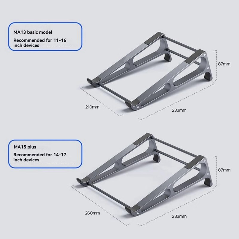 Limnyves Vertical Laptop Stand, Removable Aluminum 2-In-1 Tablet Storage Holder,