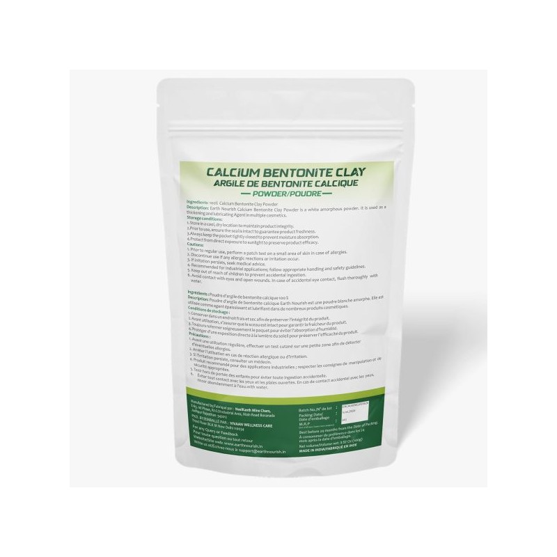 Earth/Nourish/Calcium/Bentonite/Clay/Facial Powder/00g/Natural/DIY