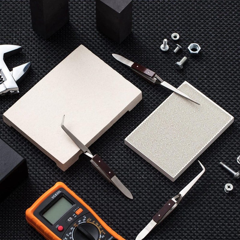2Pcs Ceramic Honeycomb Soldering Board Jewelry Soldering Block Welding Jewellers