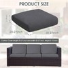 ele ELEOPTION 2Pcs/Set Waterproof Couch Cushion Covers Patio Outdoor Lawn