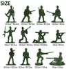 clowin 100pcs Soldier Figure Soldier Army Army Toy Green Army