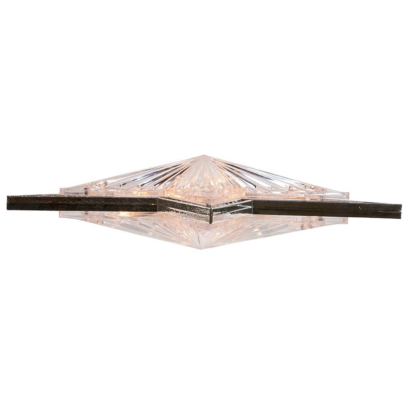 Kurt Adler 10-Light Laser Star Christmas Treetop, Clear