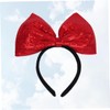 Beavorty Sequin Hair Hoop with Big Bowknot Design Comfortable Headband
