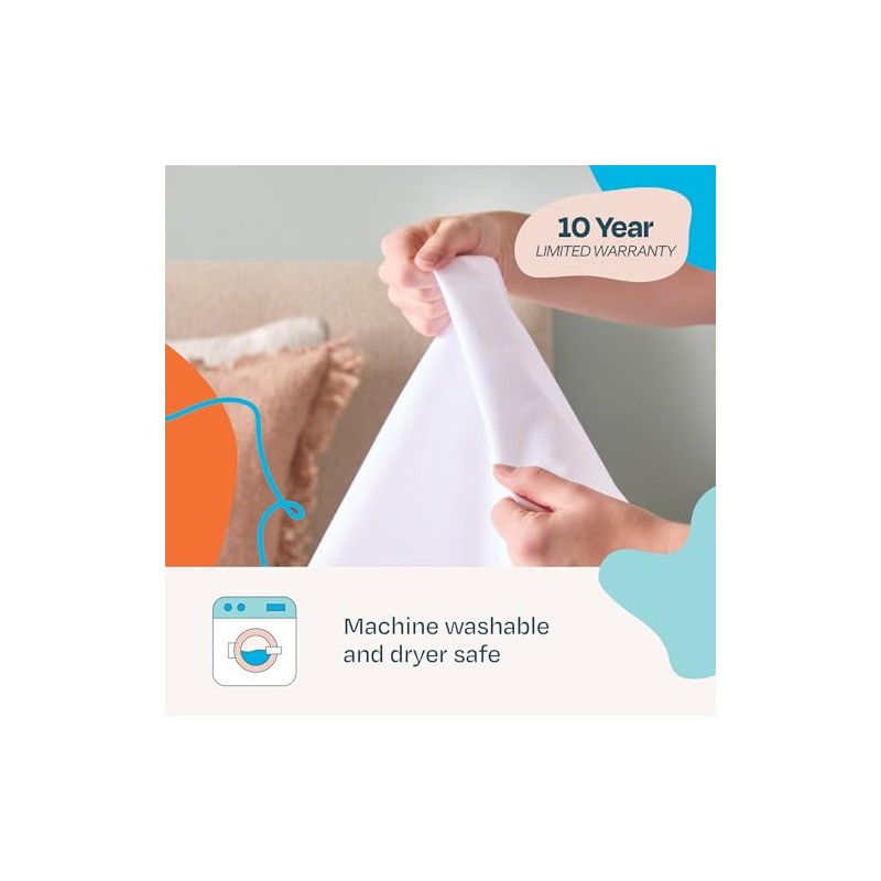 Linenspa - Protector de Colchón Impermeable de 5 Lados -
