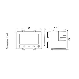 FANTINI COSMI CH123 Thermostat Backlit Recessed