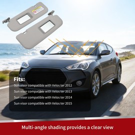 Gray Sun Visor Compatible with Velos TER 2012-2015 852202V140TX