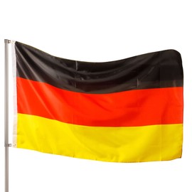 PHENO FLAGS Premium Germany Flag 90 x 150 cm – Extremely Weatherproof Flag with Metal Eyelets and Special Sealing Technology – Double Hemmed with Brilliant and Vibrant Colours