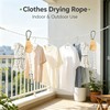 Retractable Travel Clothesline, 19Ft Heavy Duty Portable Clothes Drying Rope