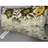 Callisto Home Collection Decor Lumbar Pillow Embroidered Shiny GOLD Floral
