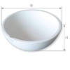 OTOOLWORLD Ceramic Crucible Bowl Dish Cup Furnace Melting Casting Refining