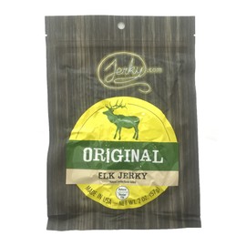 Jerky.com's Original Elk Jerky - The Best Wild Game Elk Jerky on the Market - 100% Whole Muscle Elk - No Added Preservatives, No Added Nitrates and No Added MSG - 1.75 oz.
