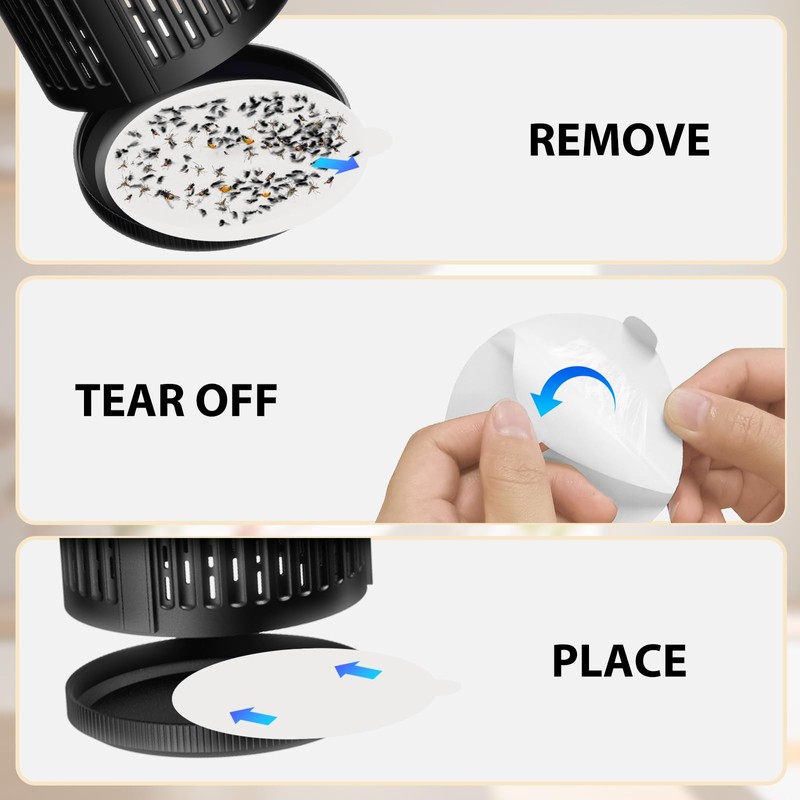 Flying Insect Traps Indoor for Fruit Flies, Moths, Fungus Gnats,