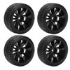4 Pieces 1/10 Drift Car Tyres Hard Tyre for TT02
