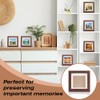 INTERWARM 10Pcs Wooden Square Photo Frame for Tabletop & Wall
