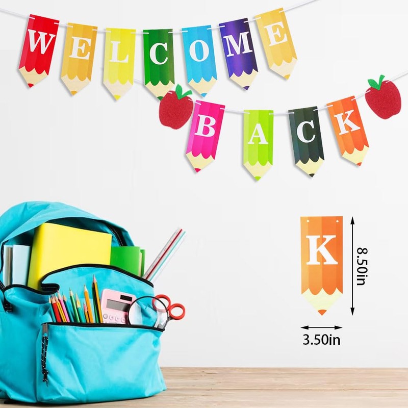 Back to School Banner for Classroom First Day of School,