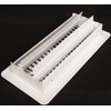 3" X 10" Floor Register with Louvered Design - Fixed