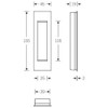 Format 4015354379593 – st-einlassmuschel. 0 42 4251. eckig. F69 Matt