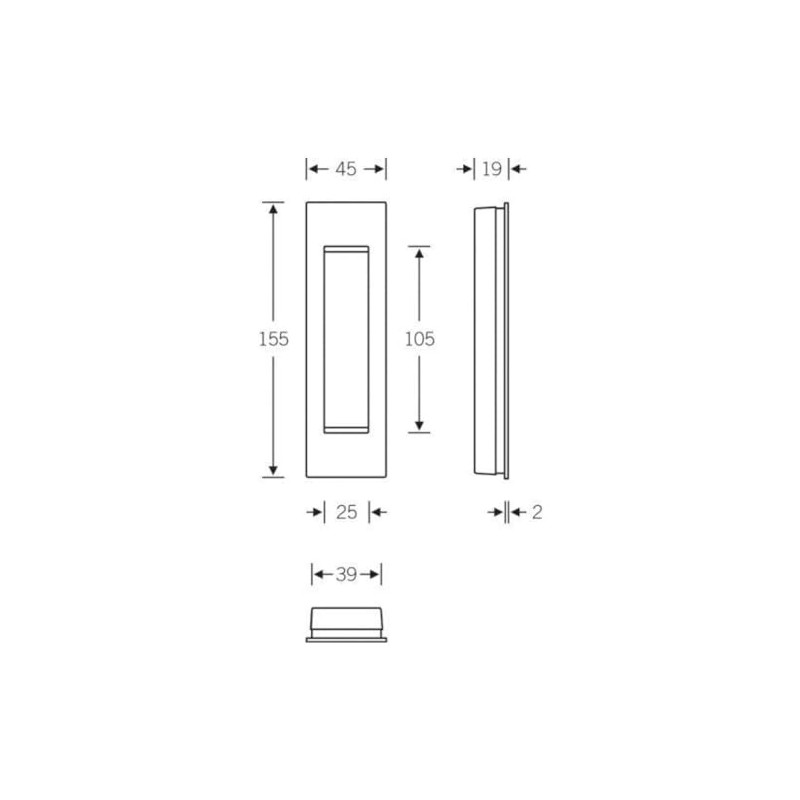 Format 4015354379593 – st-einlassmuschel. 0 42 4251. eckig. F69 Matt