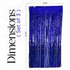 NEXNEOM 3Pcs Blue Foil Curtain Backdrop Curtain 3.2ft X 6.5ft,