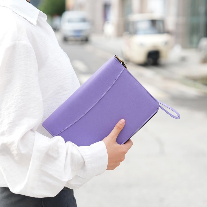 Wason A5 Ring Binder with Zip Portfolio - Faux Leather
