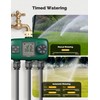 MOES 3 Outlet Sprinkler Timer, Brass Inlet, Programmable Automatic Irrigation