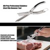 BOXOB Stainless Steel Rib Membrane Remover Tool, Ergonomically Designed Rib