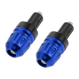 RATCHROLL 2pcs Motorcycle Bar Ends Plug Universal Handlebar Bar End Caps Aluminum Alloy for 7/8" 22mm Handlebar Blue