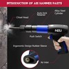 Air hammer, NEU PNEUPACTURE 250mm long barrel air chisel kit,