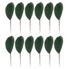 ZZHXSM 12PCS 19.5x6cm Artificial Small Size Simulation Magnolia Leaf Green