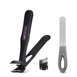 Heavy Duty Toenail Clippers for Thick & Ingrown Nails – Start Makers Angled 45° Precision Head, Wide Blades & Nail Catcher | Ergonomic Nail Cutter for Seniors, Men & Women