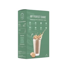 VEGAN - MY PERFECT SHAKE® - Con 47 nutrientes + 26 vitaminas y minerales, proteínas vegetales, omega 3, fibra, café verde y mucho más - Sabor Mazapán 