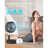 AICase Stand Fan,Folding Portable Telescopic Floor/USB Desk Fan with 7200mAh