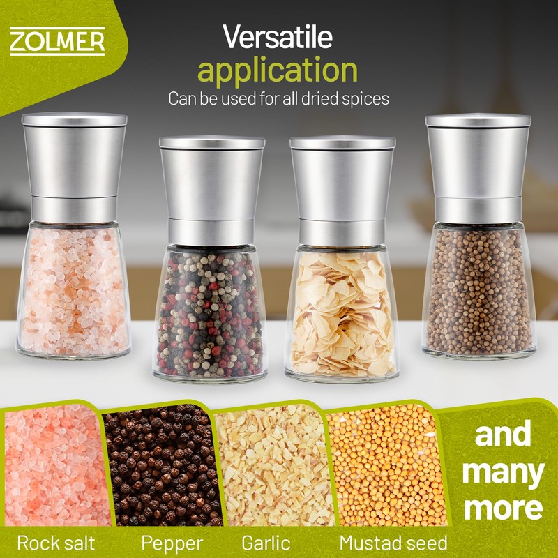 ZOLMER Zolmer? Salt and Pepper Grinder Set of 2 with