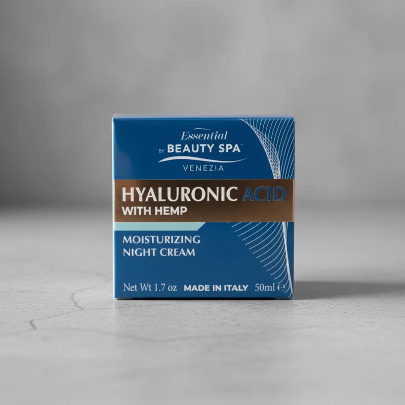 Crema Noche Ácido Hialurónico Cáñamo 50ml Todo Tipo Piel