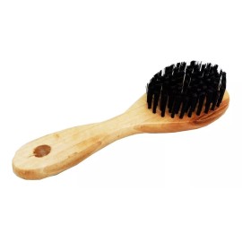 Cepillo Ovalado De Madera Cerdas De Nylon Para Barbería