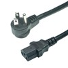 Universal 90 Degree Power Cord NEMA 5-15P to IEC320 C13