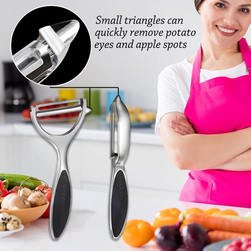 Denipry Vegetable Peeler for Kitchen, Fruit Potato Carrot Apple Peeler,Y