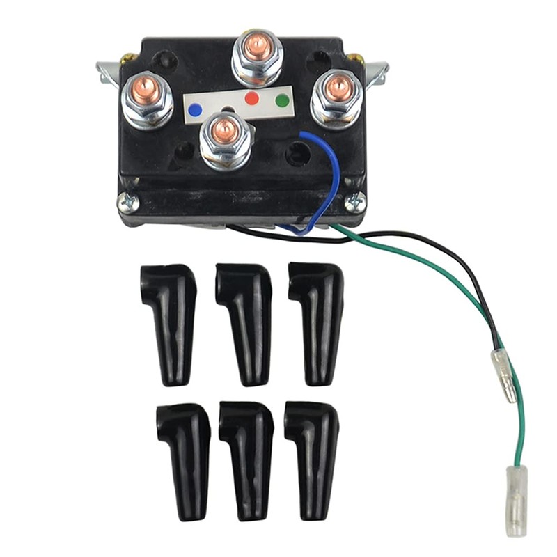 AKWH 12V 500A Heavy Duty Waterproof Winch Solenoid, Up to