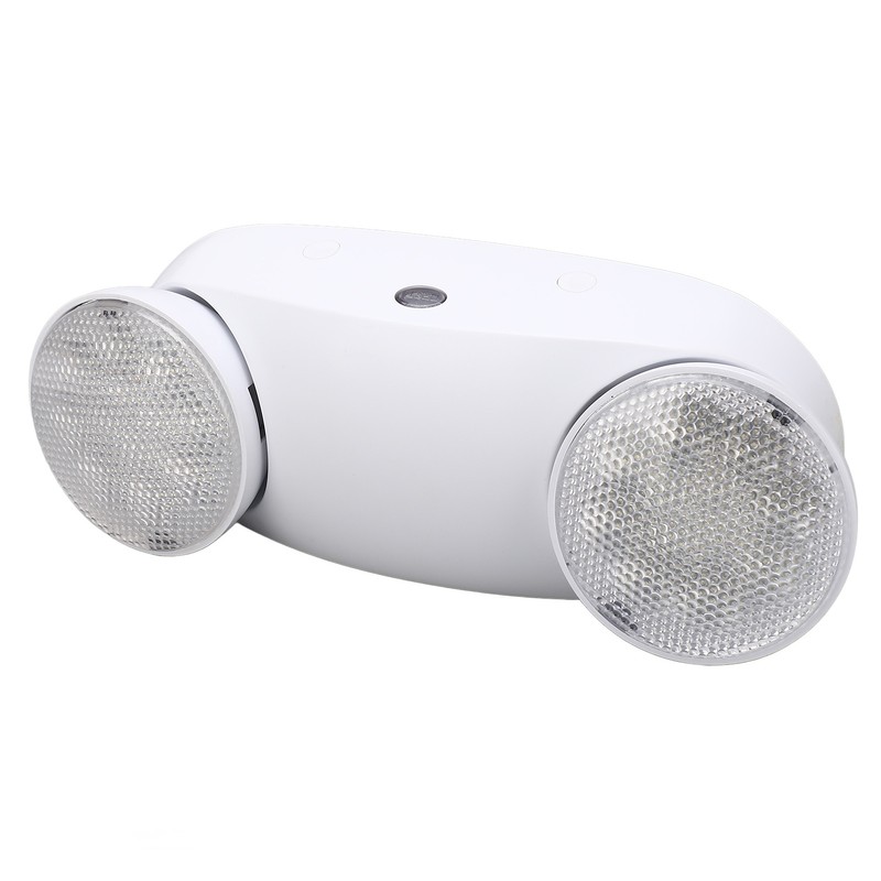 LED Emergency Light Two Head Adjustable Commercial Emergency Lighting Fixtures