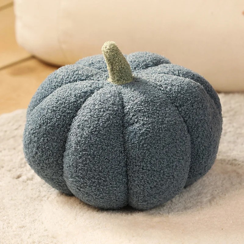 Plush Pumpkin Throw Pillow - Soft Cozy Nordic-Style Decorative Cushion