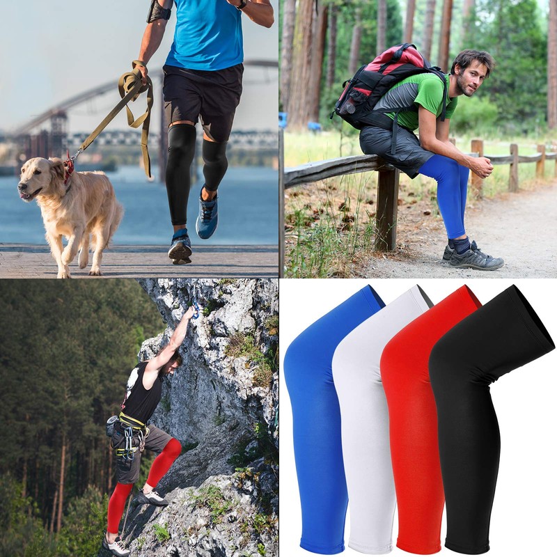 Skylety 4 Pieces Leg Sleeves Cooling Long Sleeves UV Protection