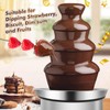 ZEVELOO Chocolate Fountain Machine Electric Chocolate Fondue Fountain Machine Stainless