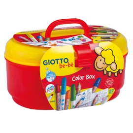 GIOTTO be-bè Large Colour Box for Young Children, 27 Pieces, Pencils/Felt-Tip Pens, Assorted Colours, Colouring Pack, Ideal for Home and Schools
