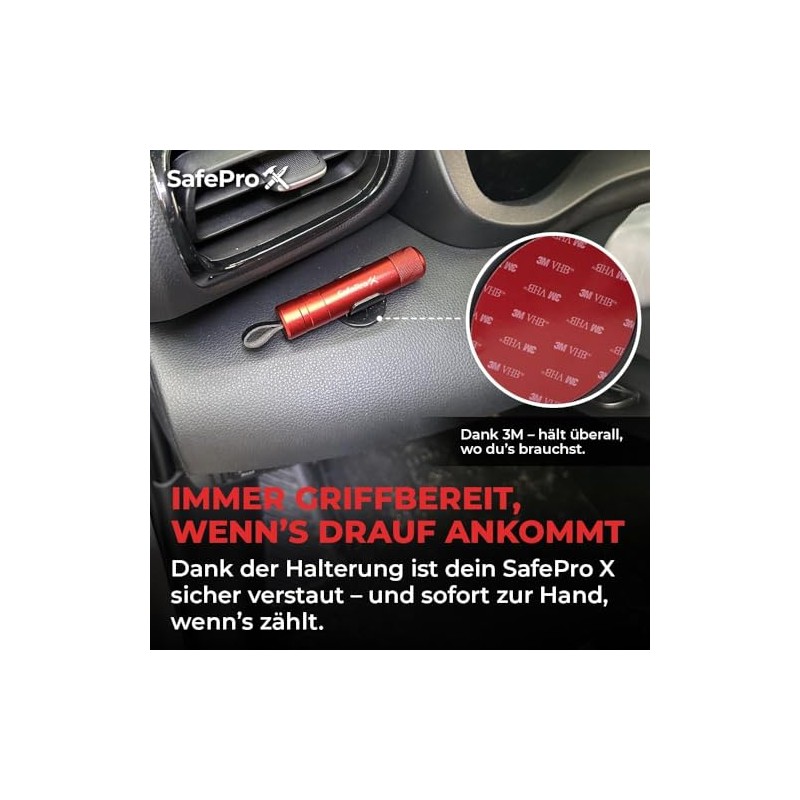 Emergency Hammer for Car, Life-Saving Window Breaker & Belt Cutter,