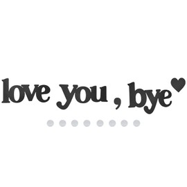 Love You Bye Sign, Boxwood Door Topper Decoration Love You Bye Wood Sign Home Art Gift Wooden Wall Art for Corner Wall Door Frame Decoration