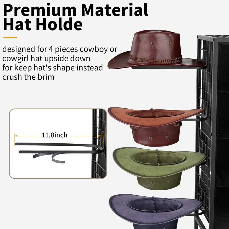 Meangood Hat Holder Stand, 5 Tier Big Capacity Hat Organzier