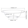 PATIKIL 4.7 Inch E26 E27 Lampshade Ring Frame with European